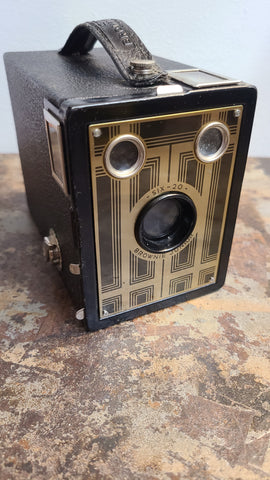 1930s Kodak Brownie Junior camera- art deco