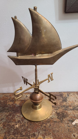 Cool vintage nautical table top weathervane