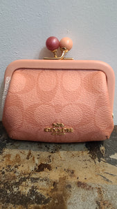 Brand new COACH Nova Kisslock coin case